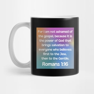 Bible Verse Romans 1:16 Mug